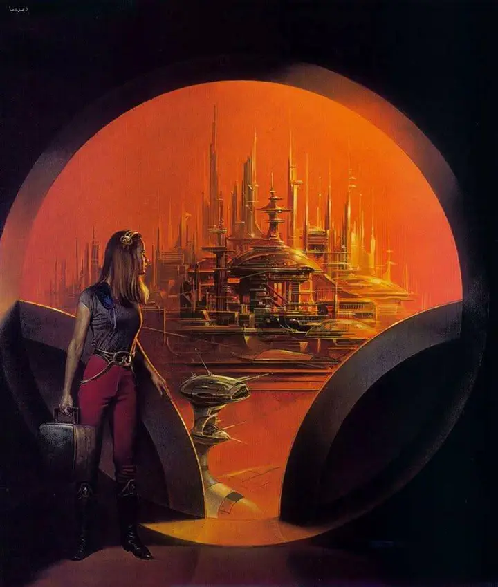 Boris Vallejo a aussi peint des gens qui arrivent quelque part